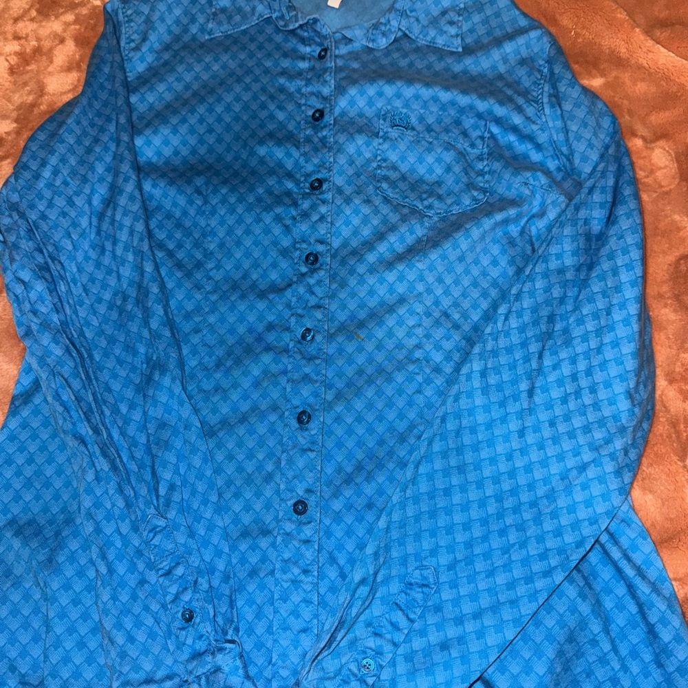 Cinch Blue Casual Button Down Shirt